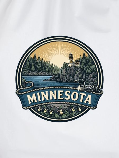 Minnesota Split Rock Loon Retro-Reisegeschenk