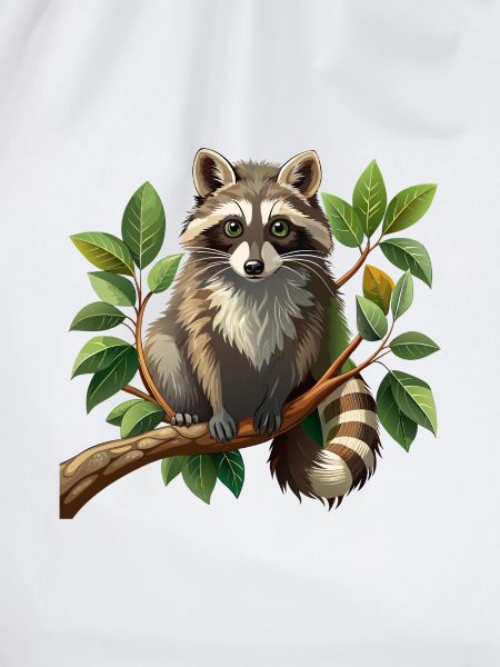 Waschbär im Ast