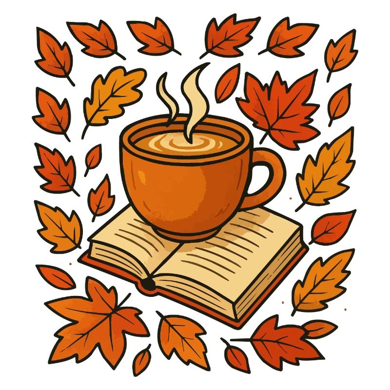Herbstlese: Kaffee & Buch