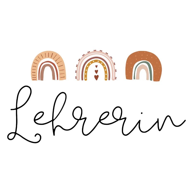 Lehrerin Regenbogen boho