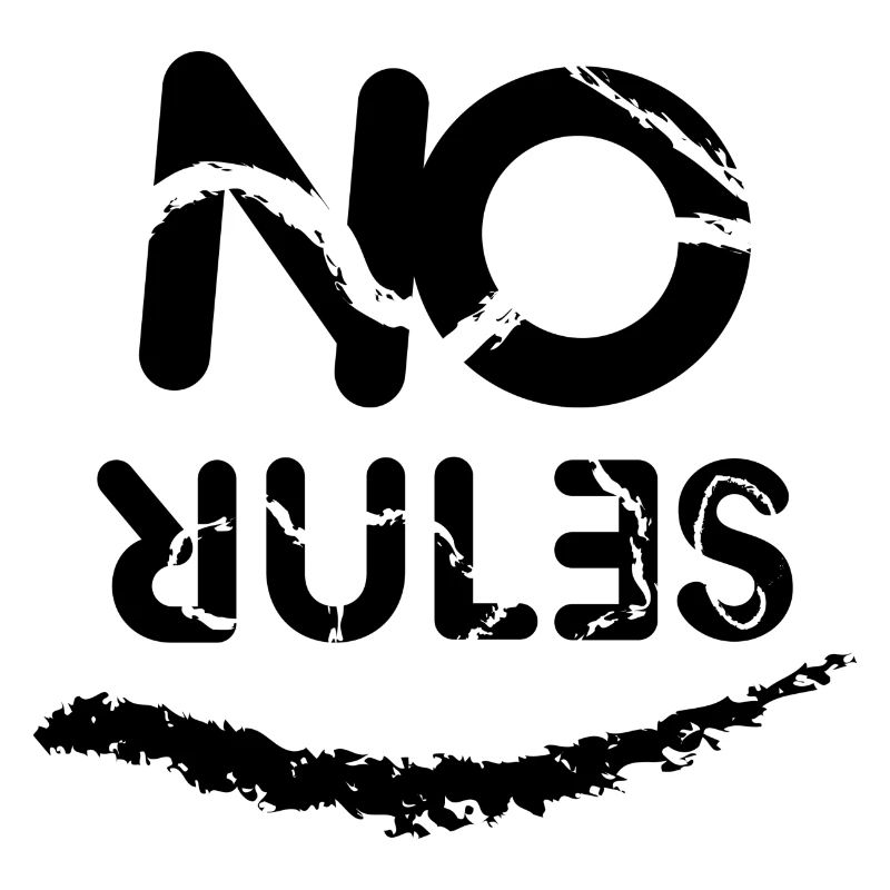 No Rules sign