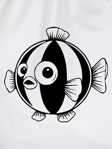 Lustiger Comic Kugelfisch Geschenk 
