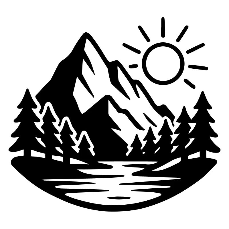Mountains Landscape Forest Nature