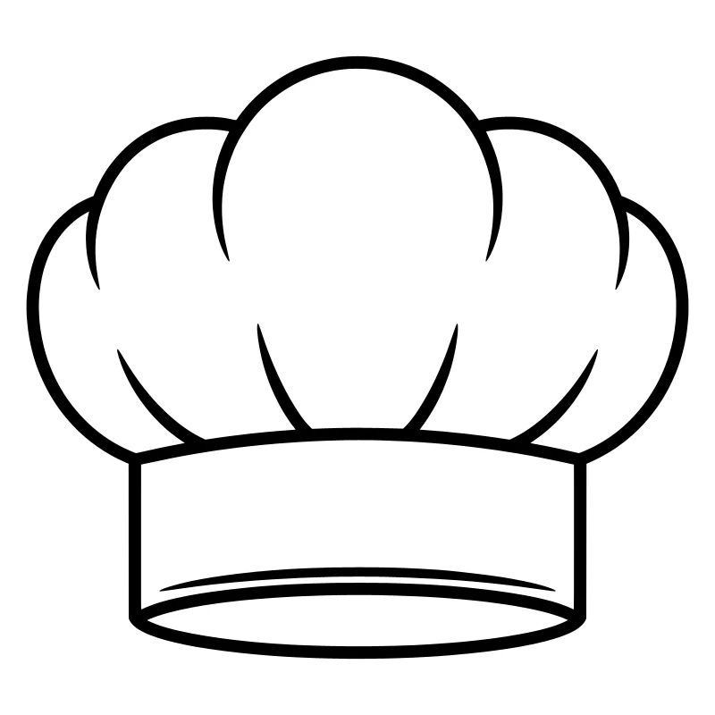 Conception d’icônes vectorielles de chapeau de chef