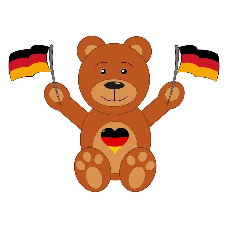 Teddy bear Germany flag