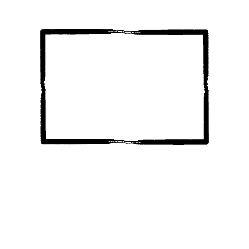Black Brush Stroke Frame