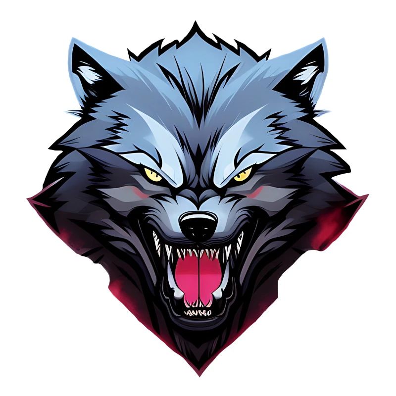 angry wolf