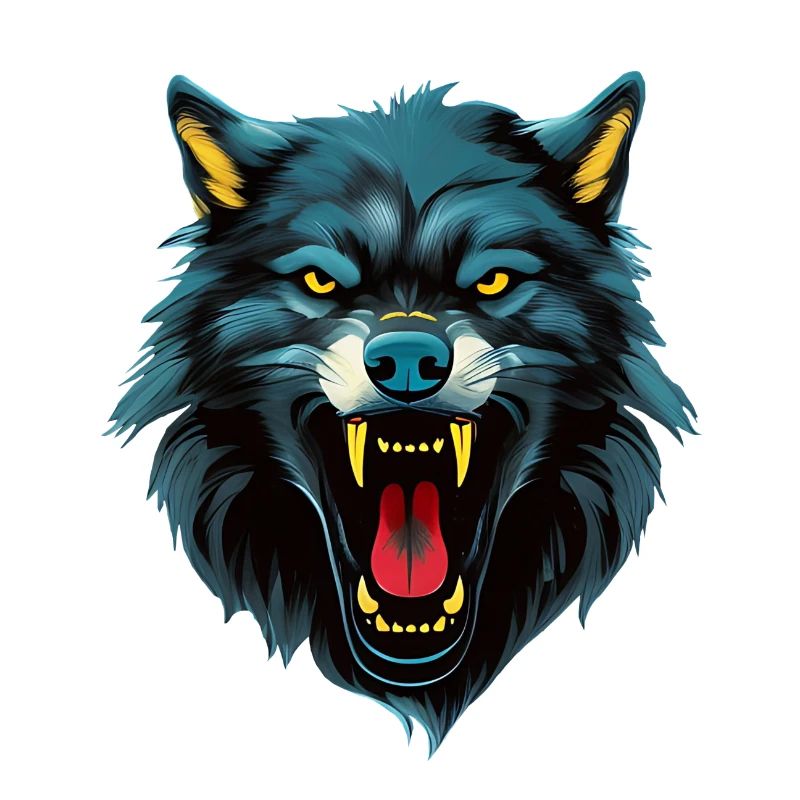 angry wolf