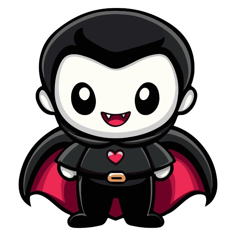 Vampir Halloween Niedlich Comic