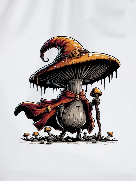 Pilz Zauberer mit Umhang
