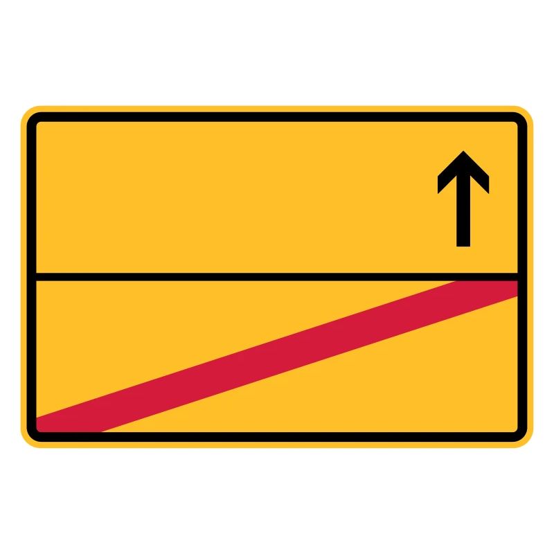 Stadtschild, Ausfahrt