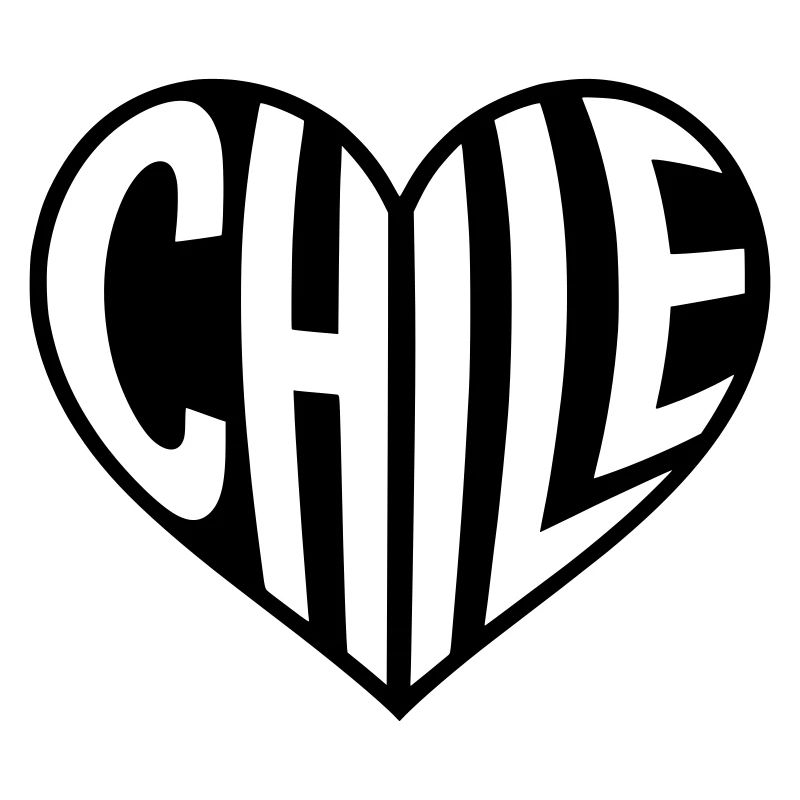 Chile Heart Typography