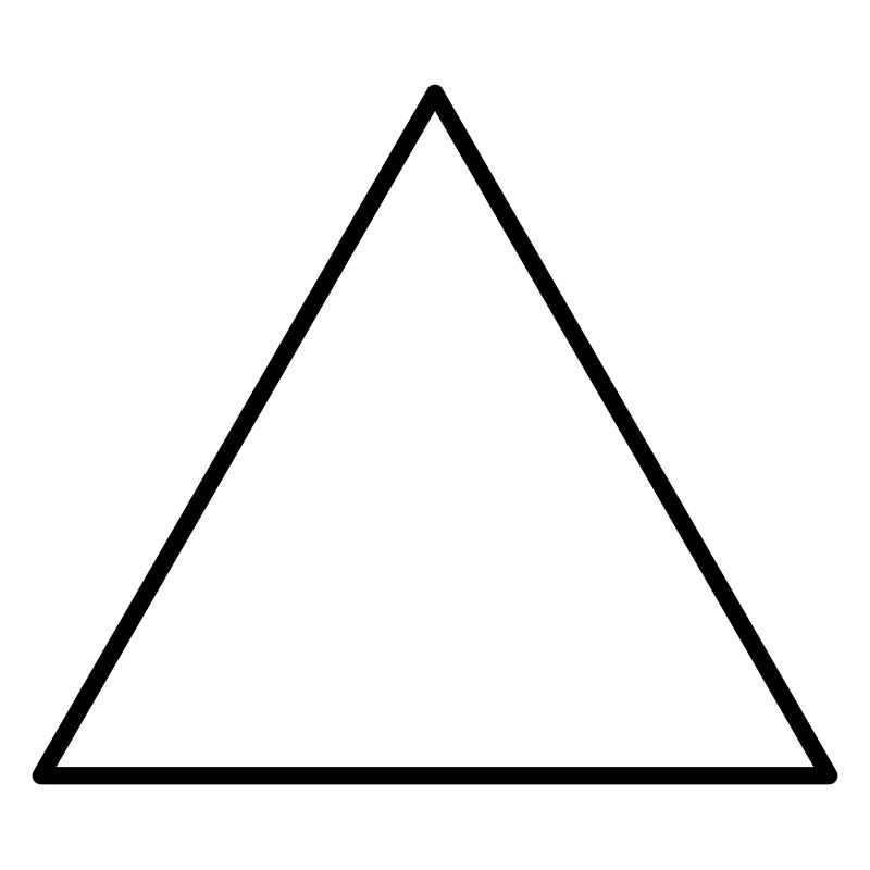 Triangle symbolique équilatéral