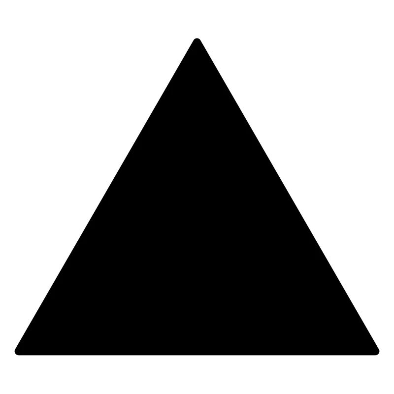 Triangle équilatéral de symbole noir