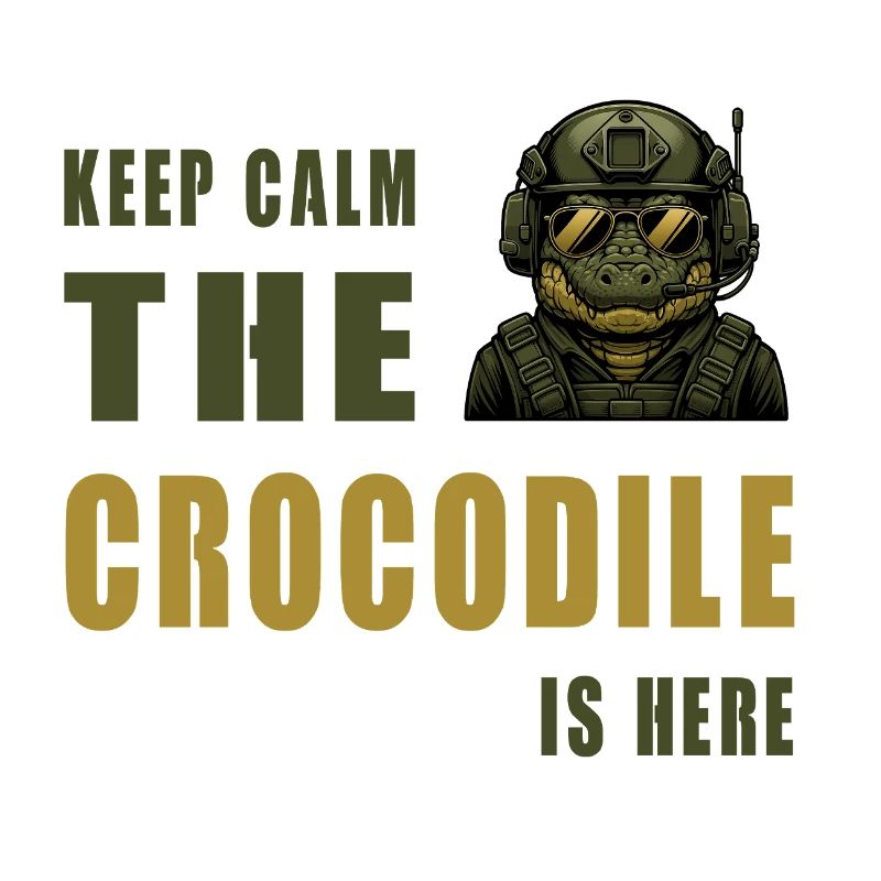 Crocodile in Action – Keep Calm
