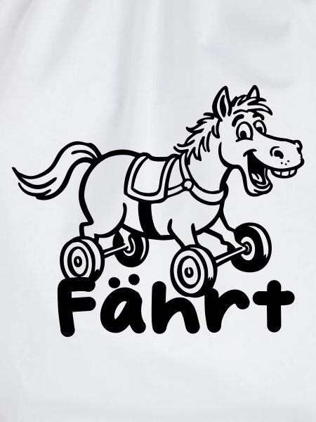 Fährt Pferd mit Rädern