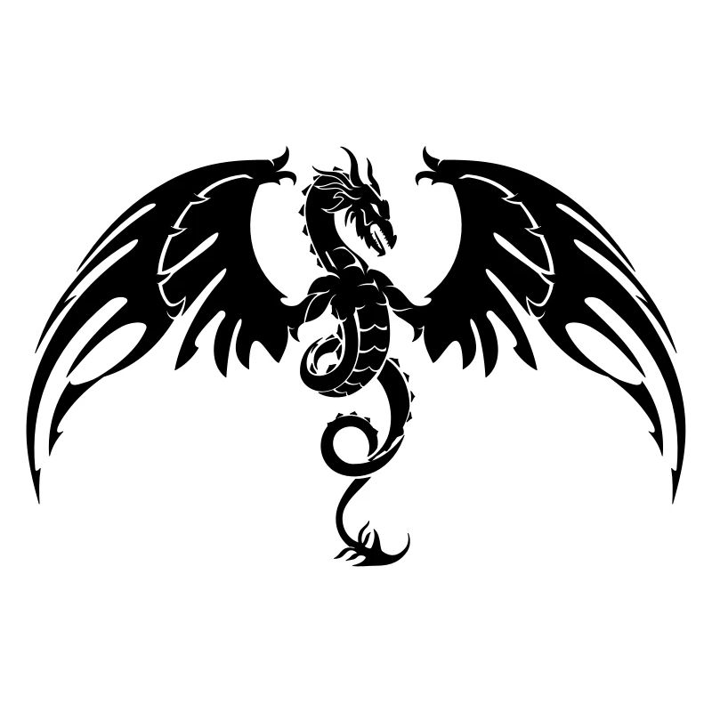 Drache Schwarz