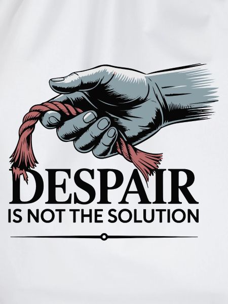 Resilient Hand Holding Frayed Rope