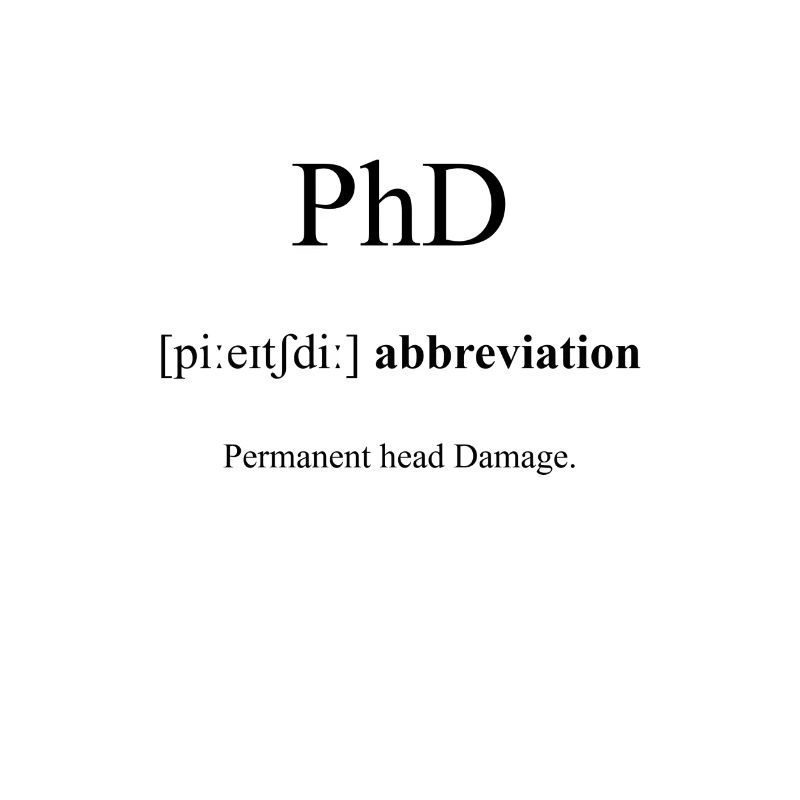 PhD (Promotion) Definition Dictionary