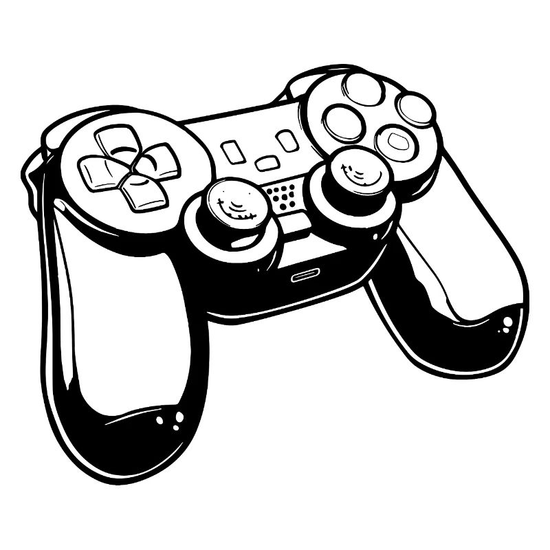 Gaming Controller Zeichnung