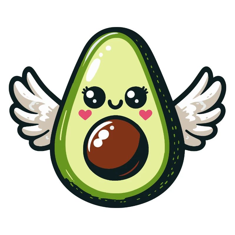 Kawaii Winged Avocado