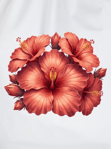 Hibiscus in rose red