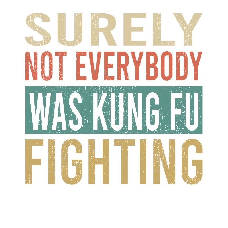 Citation de combat de kung-fu Typographie