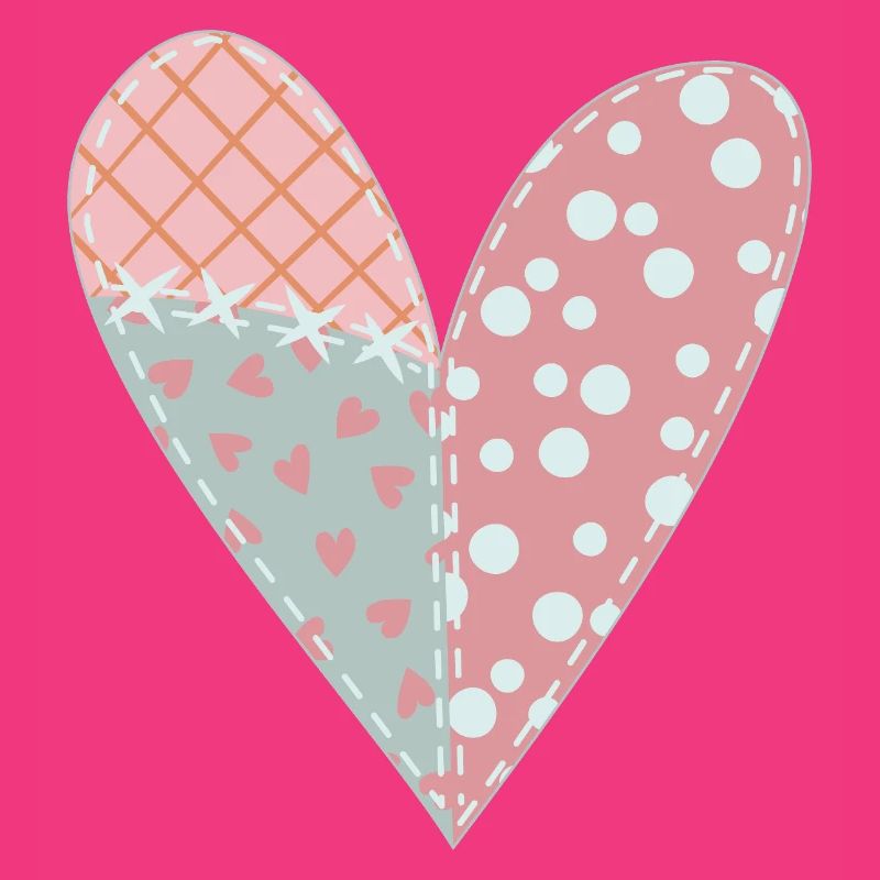 Patchwork Herz Nr. 6