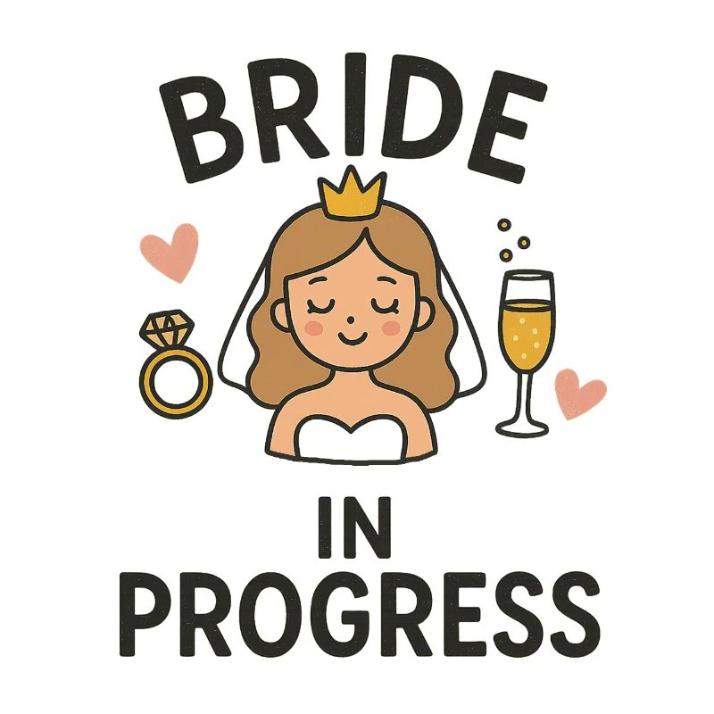 Bride in Progress – Lustiges JGA Brautdesign