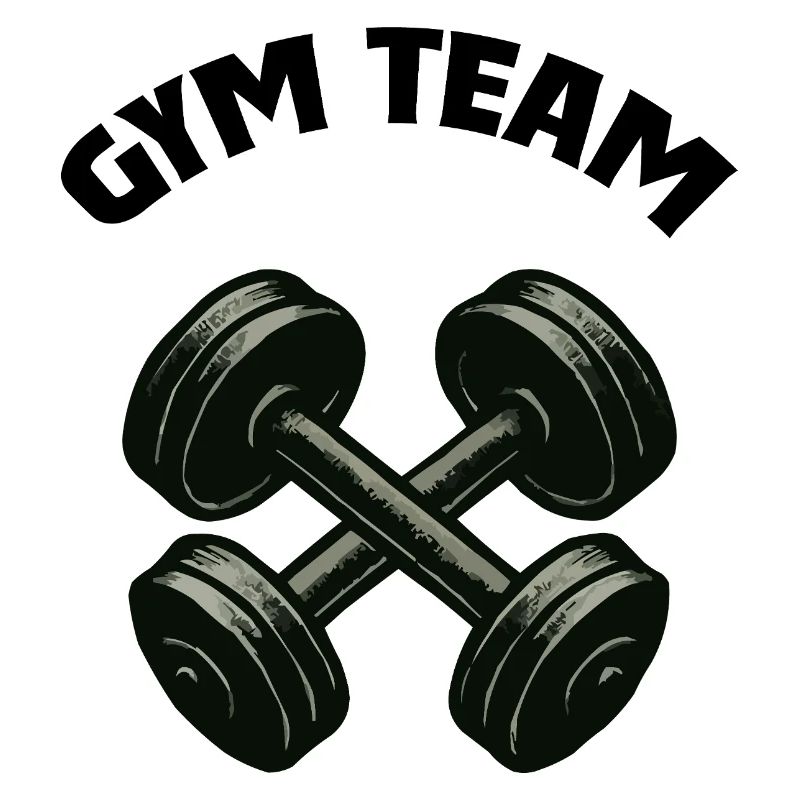 Crossing Dumbbell Silhouette Design