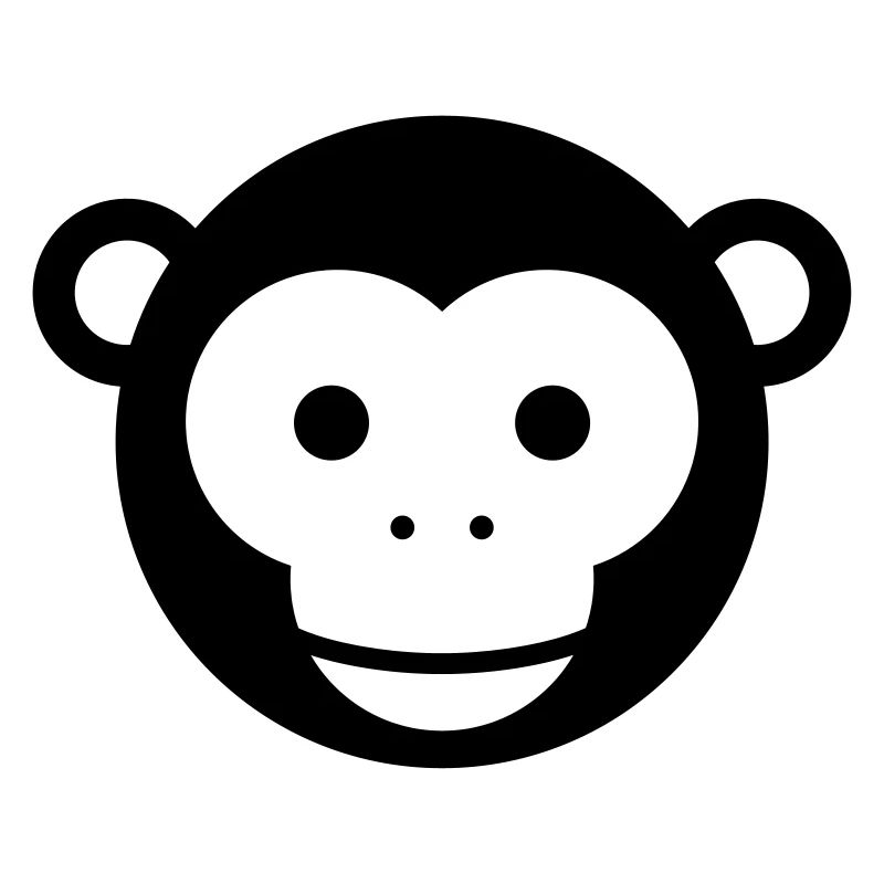 Monkey Head – Cute Monkey Face Cartoon