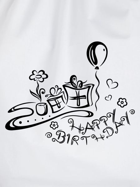 Happy Birthday motif, Congratulations