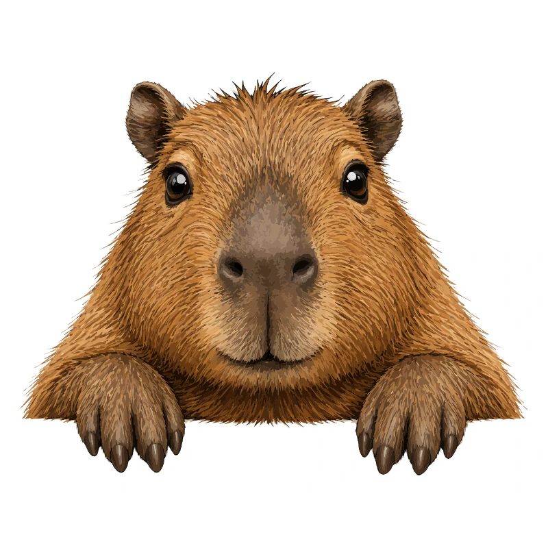 Kuscheltier Capybara Cartoon