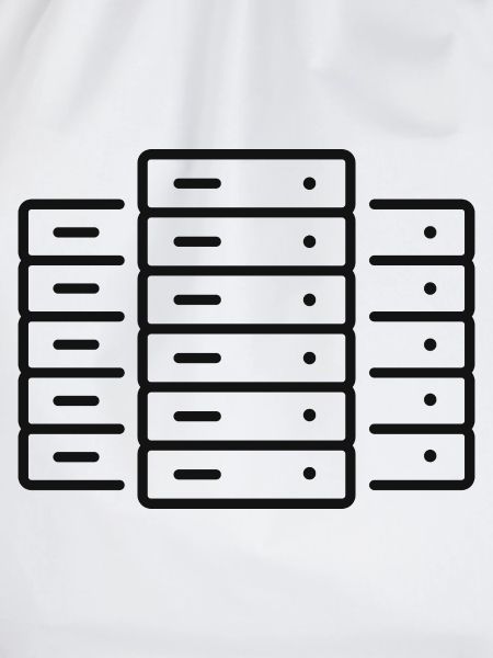 Rechenzentrum-Server-Zeilen-Symbol