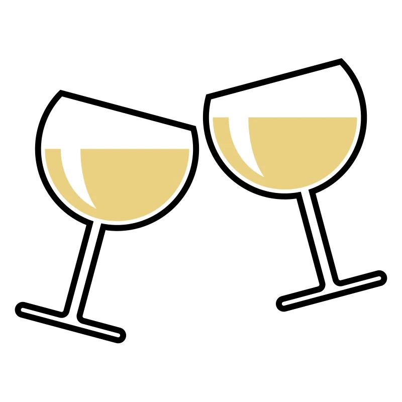 2 verres à vin blanc (vin blanc / vin / rond à / 2C)