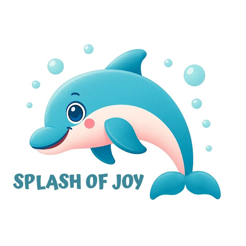 Dolphin splashing happily