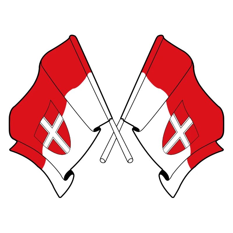 Wien Crossed Flags