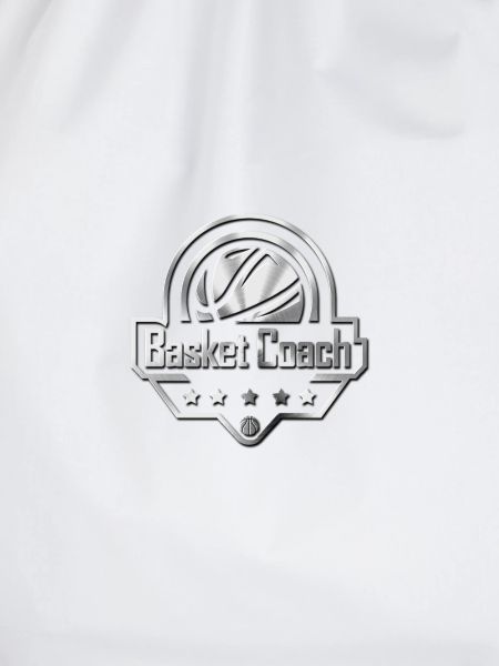 BASKET COACH Metallic Logo Design
