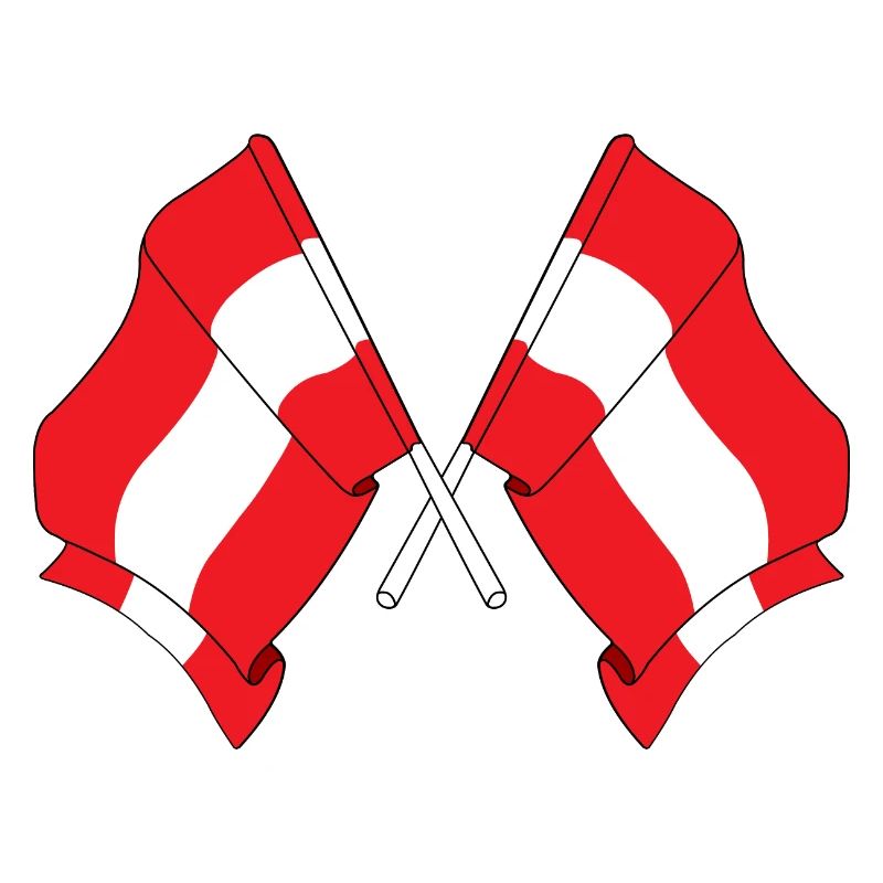 Two flags Austria
