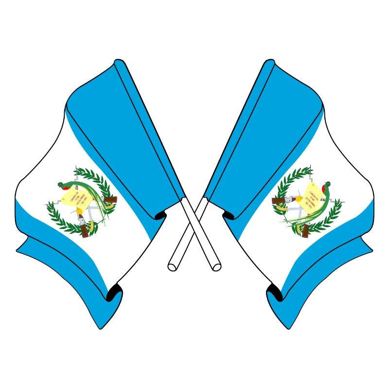 Deux drapeaux du Guatemala