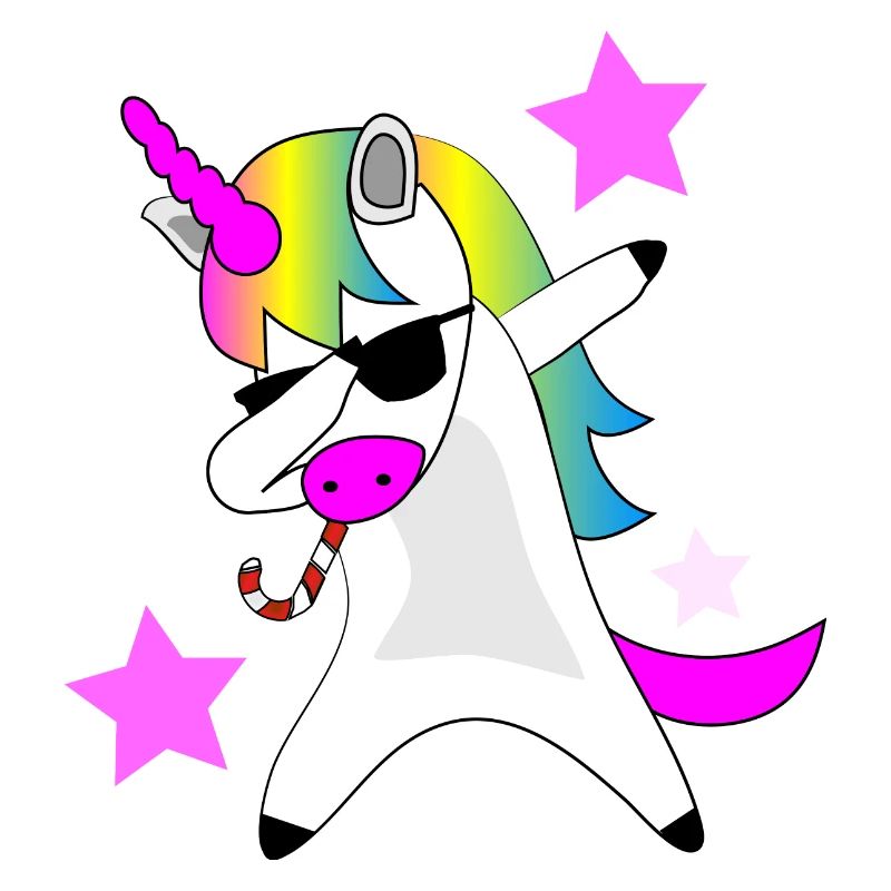Coole Einhorn Geschenkidee Tupfer T-Shirt