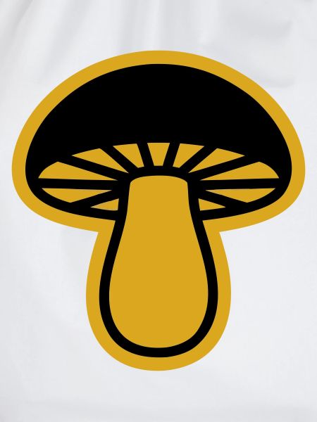 Gelber Pilz Silhouette