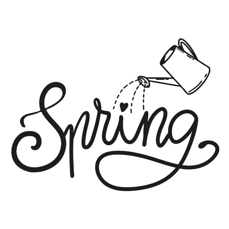 spring frühlingsbeginn garten gießen beet