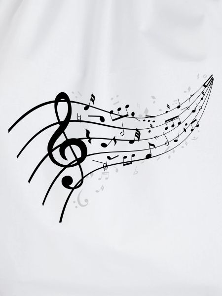 Black night with music knot