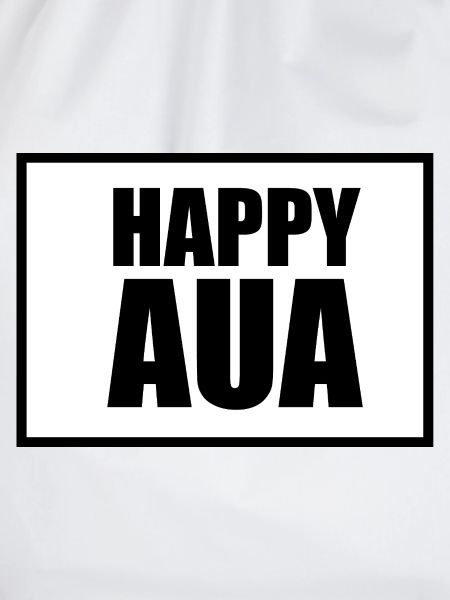 Happy AUA Typografie Design