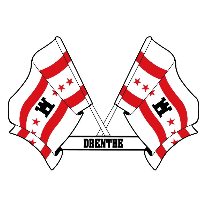 Two flags text DRENTHE