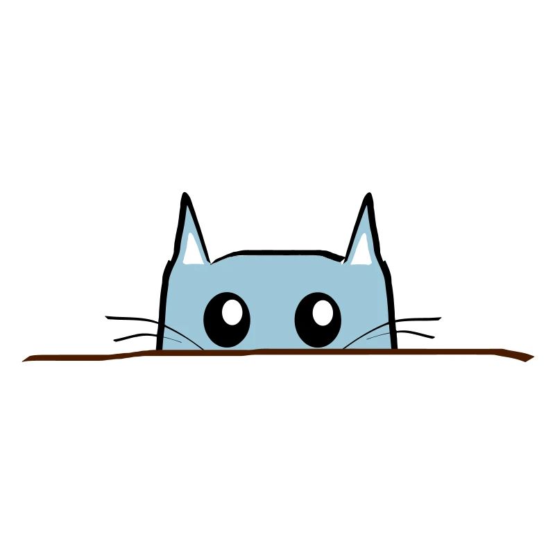 Katze Comic Tisch