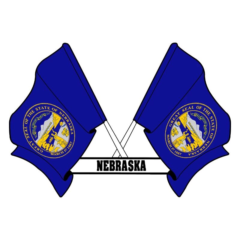 wee flags text NEBRASKA