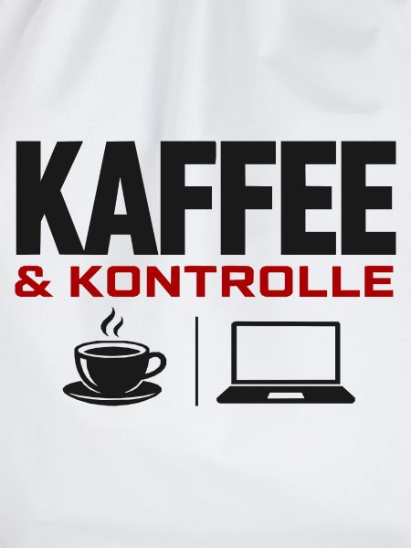 Kaffee & Kontrolle Laptop-Design