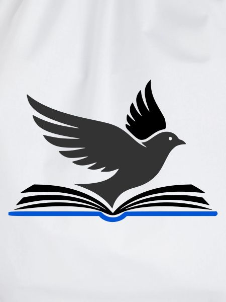 Bird flies out of book